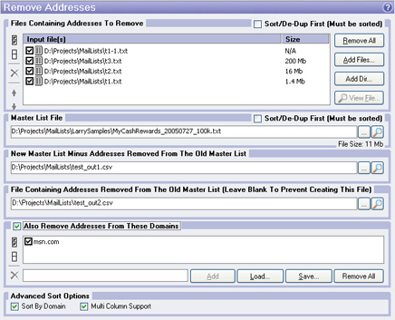 Remove Addresses