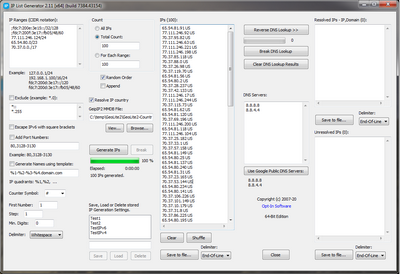 IP List Generator