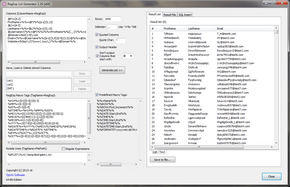 RegExp List Generator